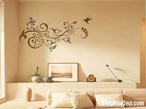 Thay “áo” cho tường nhà với decal trang trí