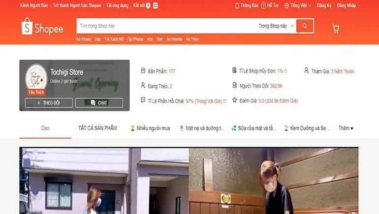 Top +10 Shop Mỹ Phẩm Uy Tín Trên Shopee ở Hà Nội Không Nên Bỏ Lỡ