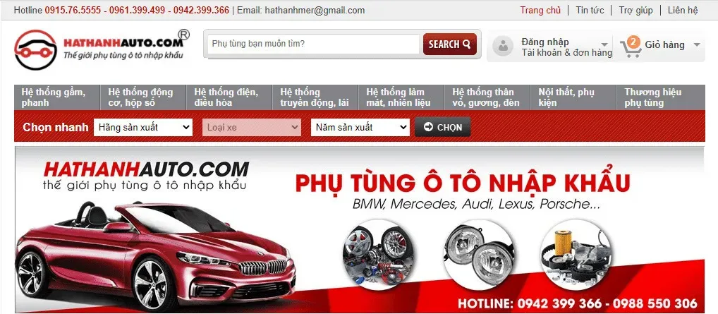 Top 13 Địa Chỉ Cung Cấp Phụ Tùng Ô Tô Hà Nội Giá Tốt Nhất